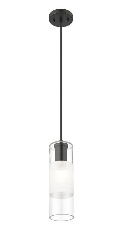 Z-Lite 824P-MB Alton Pendant, 1-Light 60 Watts, Matte Black