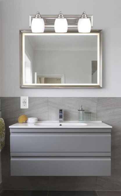 Canarm IVL259A03 Chrome Griffin 3-Light 24"W Bathroom Vanity Light