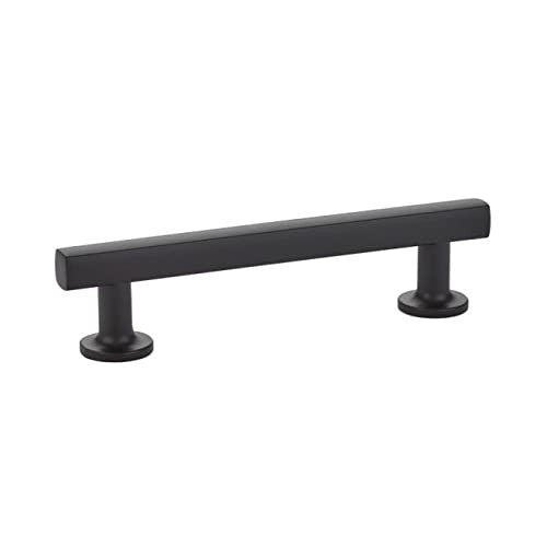 Emtek 86454US19 - 4" Freestone Pull, Flat Black
