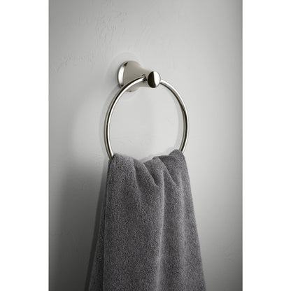 Kohler K-21955-CP Tempered 6-7/8" Wall Mounted Towel Ring - Chrome