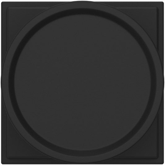 Baldwin K009.PRIV K009 Privacy Door Knob Set with R050 Rose - Satin Black