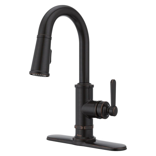 Pfister, GT572TDD, Port Haven Single Hole Pull Down Faucet Polished Nickel