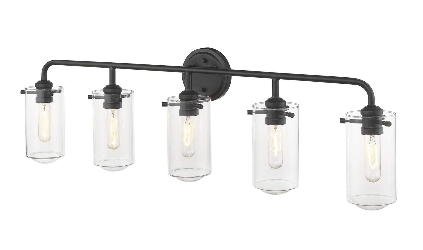 Z-Lite 471-5V-MB 5 Light Vanity, Matte Black