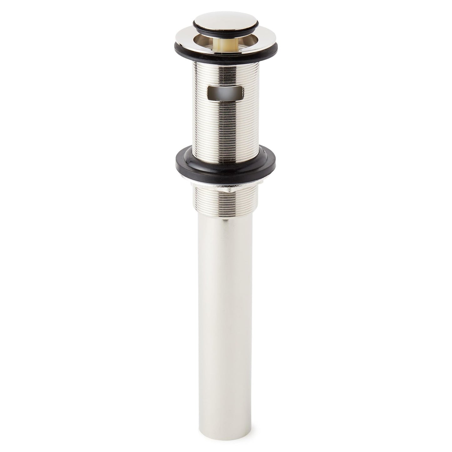 Signature Hardware 940815 Extended Press1-1/2" PopUp Drain Overflow Brushed Gold