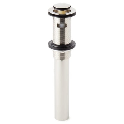 Signature Hardware 940815 Extended Press1-1/2" PopUp Drain Overflow Brushed Gold