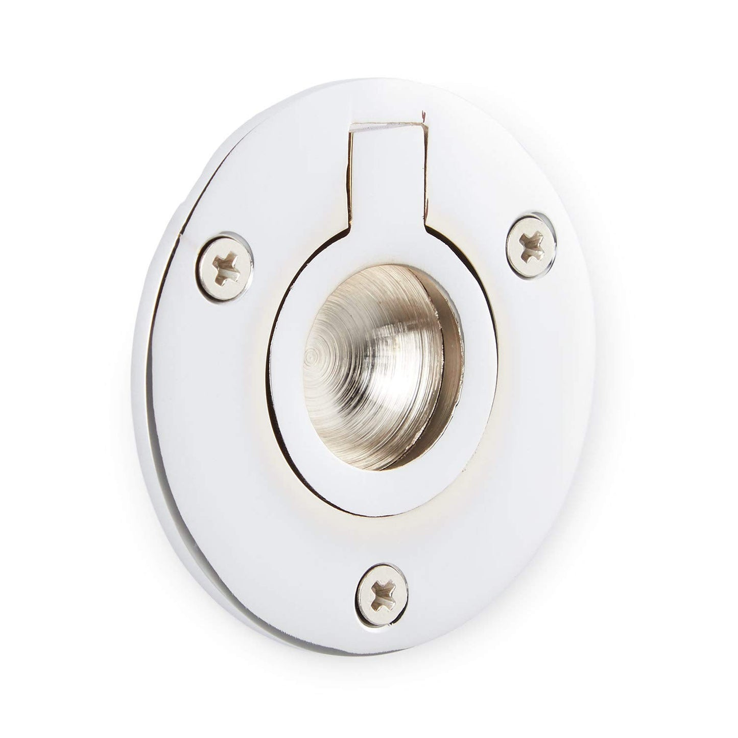 Signature Hardware 00965667 - 2" Diameter Brass Ring Pull - Chrome