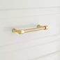 Signature Hardware SH553017PBSB 6" Strasbourg Solid Brass Cabinet Pull - PB-SB