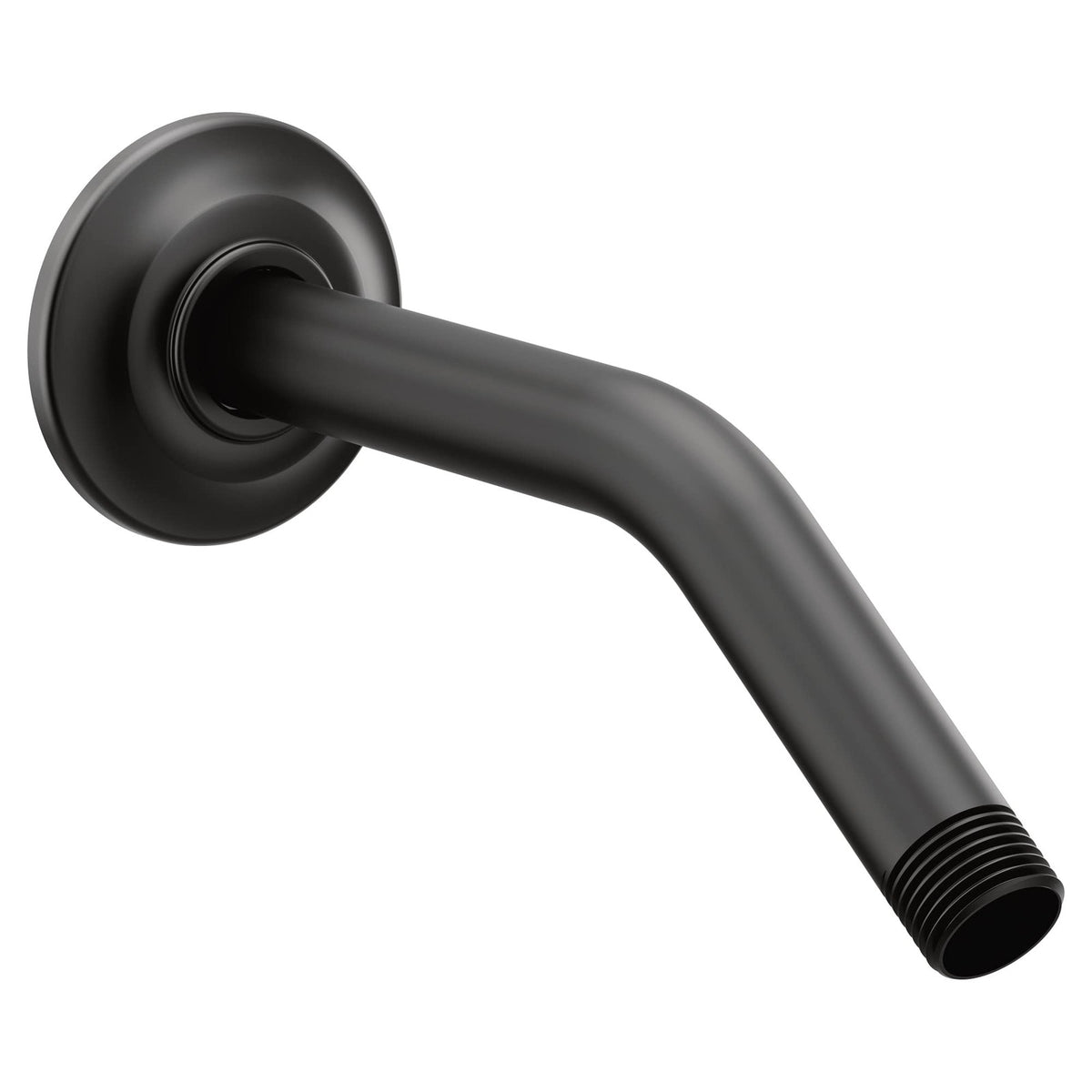 Moen S122BL Matte Black Premium Standard Shower Arm with Flange
