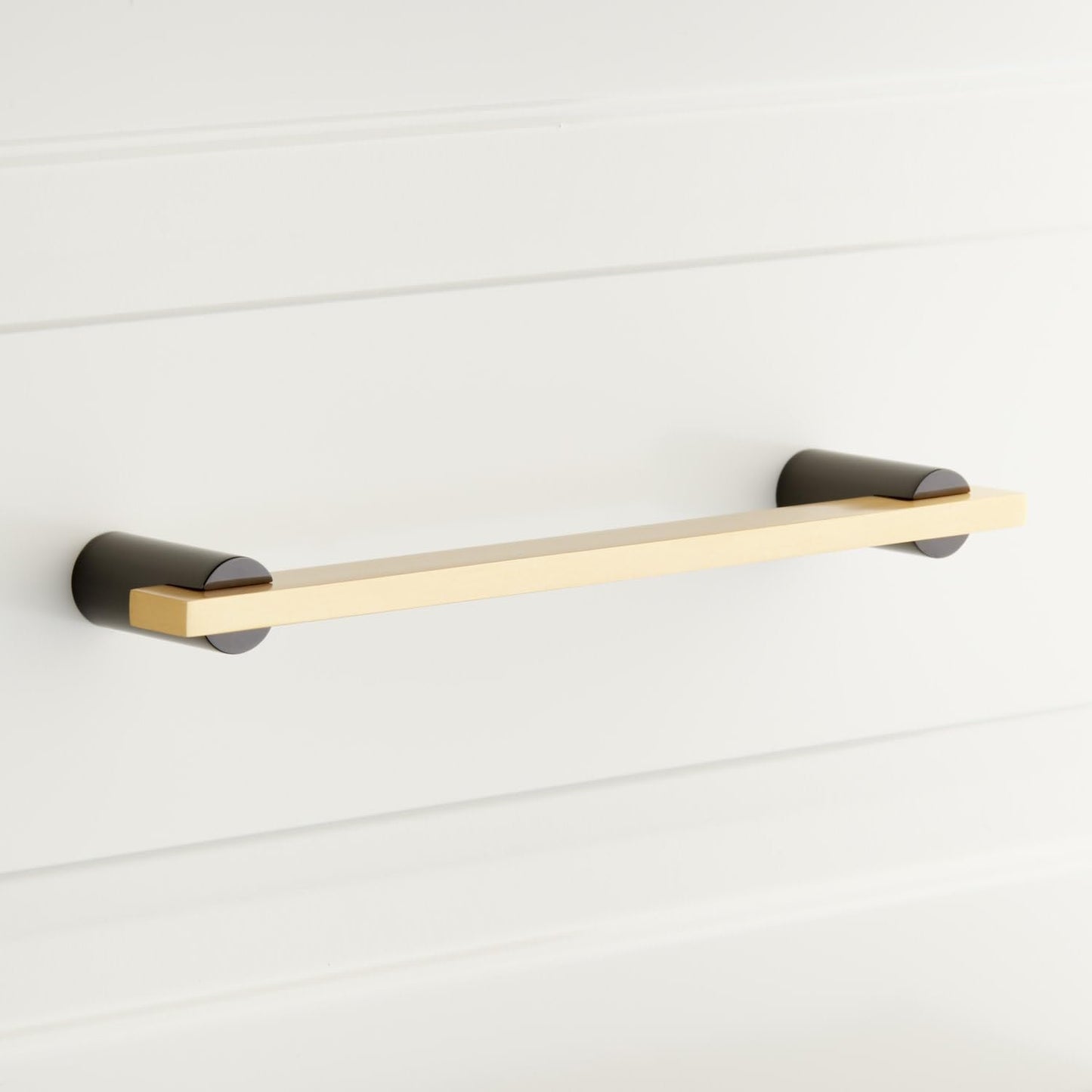 Signature Hardware 453334 6" Masella Solid Brass Cabinet Pull-Black Nickel Brass