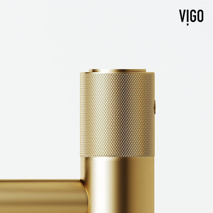 VIGO VG01048MG Apollo Single Hole 1-Handle Touch-on Bathroom Brushed Gold