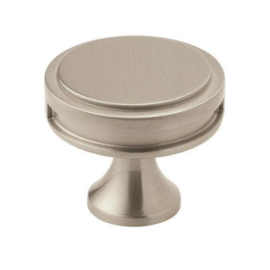 Amerock BP36603G10 Oberon Cabinet Knob Satin Nickel 1-3/8" Diameter