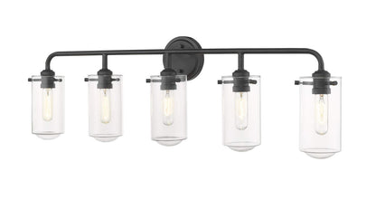 Z-Lite 471-5V-MB 5 Light Vanity, Matte Black