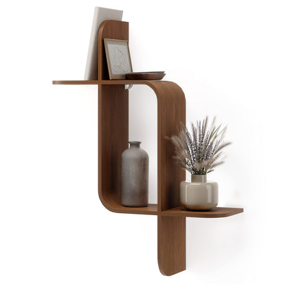 Umbra 1017571-1055 Montage Wall Shelf Light Walnut