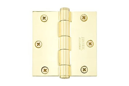 Emtek 910134 Steel Hinges (Pair) SD - Square Corners 3 1/2" x 3 1/2" Satin Brass