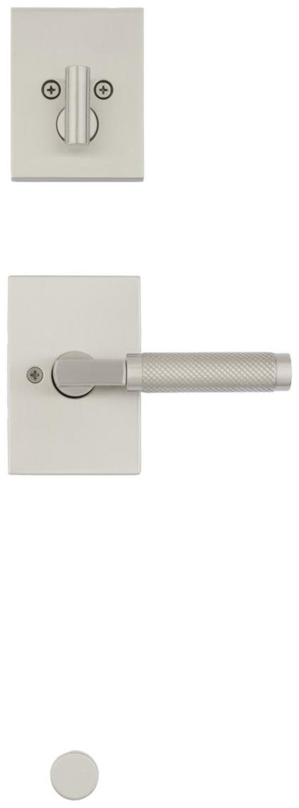 Kwikset 971PVLRCT Prava Lever Keyed Entry Set Rectangle Rose-Satin Brass