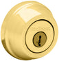 Kwikset 780-S.STRKP Single Cylinder Keyed Entry Deadbolt-Polished Brass