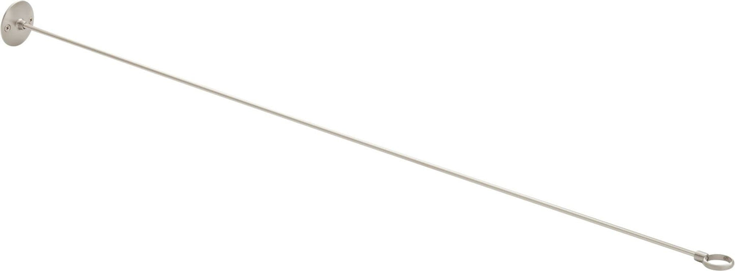Signature Hardware 466833 36" Steel Shower Rod Ceiling Support - Brushed Nickel