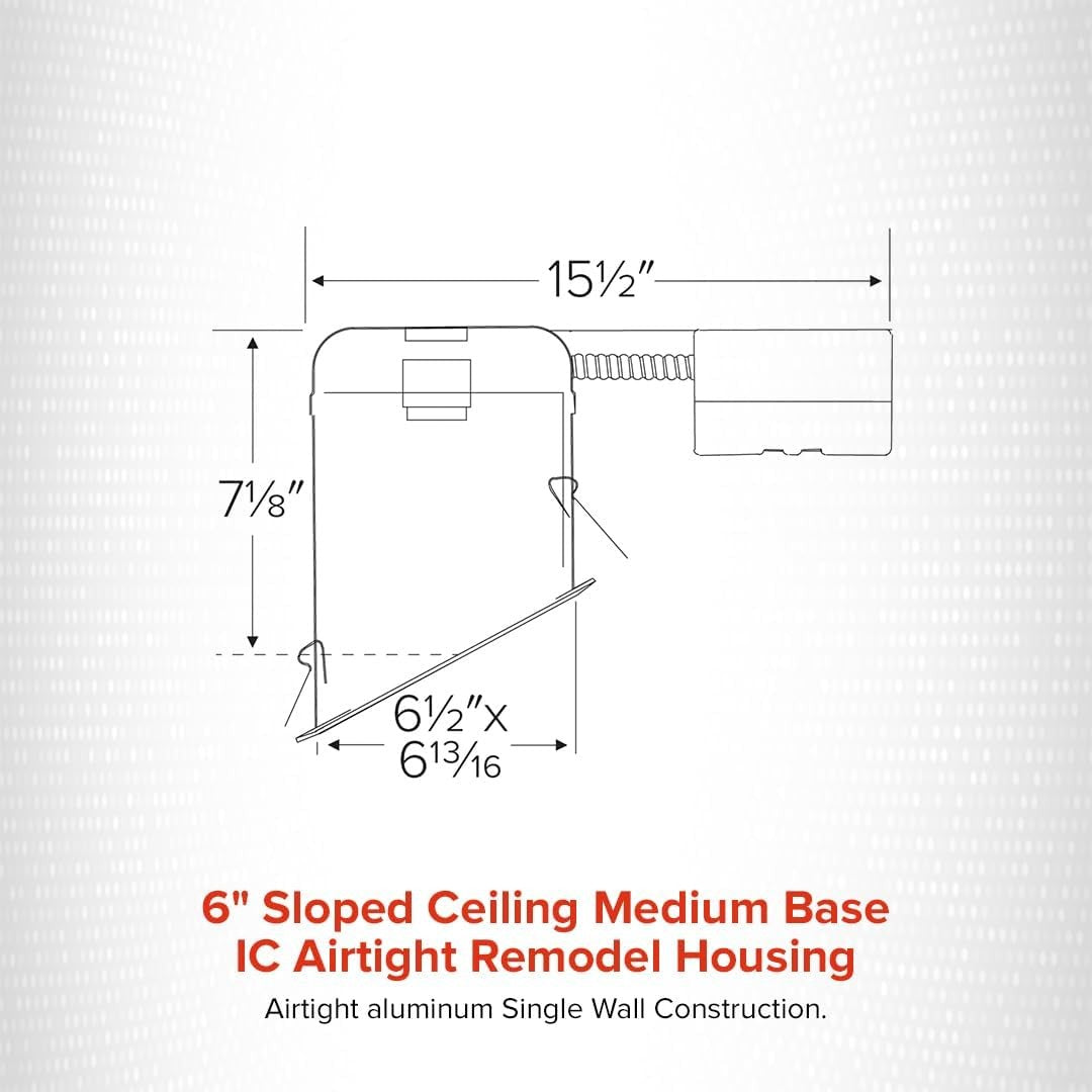 ELCO Lighting EL918ICA 6" Airtight IC Sloped Housing