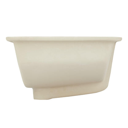 Signature Hardware SHU1812WH 18" Myers Rectangular Porcelain Undermount Sink