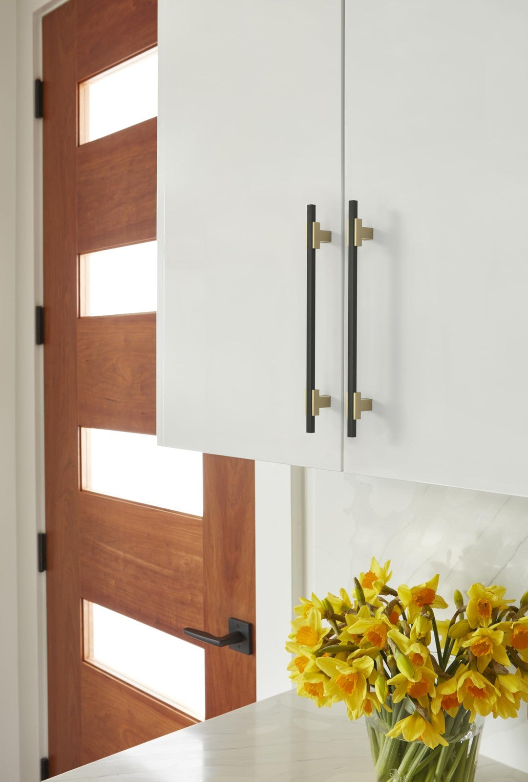 Amerock BP778192BBZMB Urbanite 7-9/16" C2C Golden/Matte Black Cabinet Pull