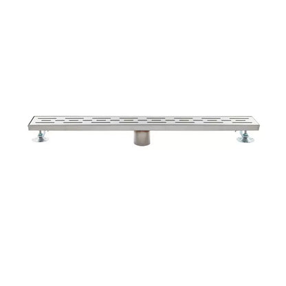Signature Hardware - Effendi 24" Outdoor Linear Shower Drain - Brushed SS