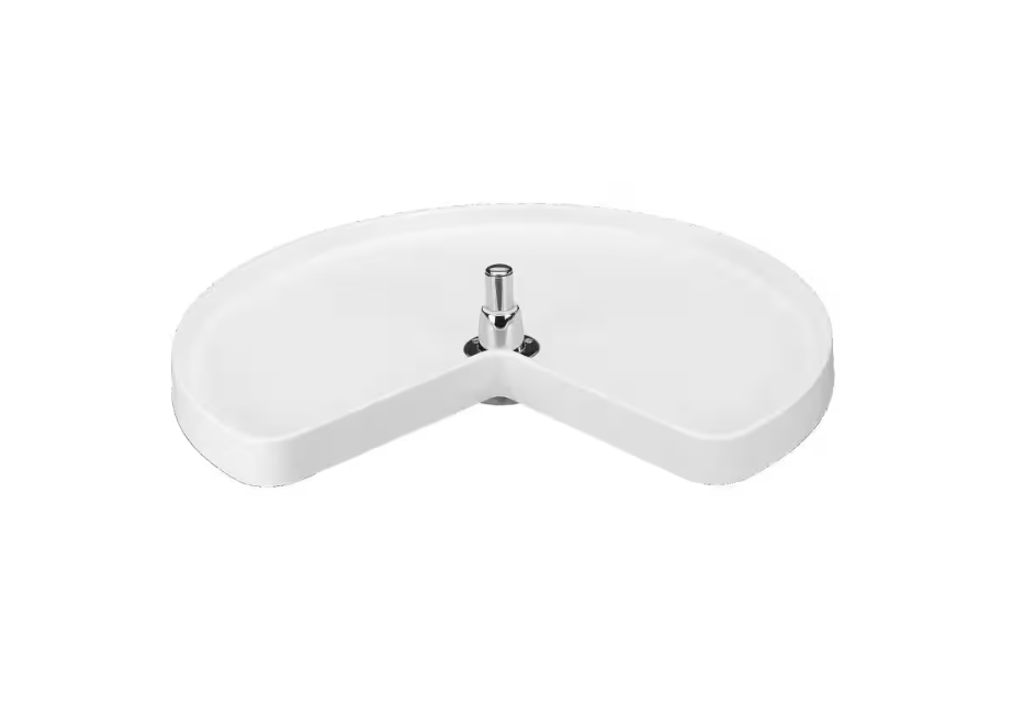 REV-A-SHELF Polymer Kidney 1-Shelf Lazy Susan 24 inch