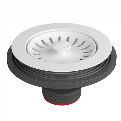 Franke 900-PWT Colorline 3-1/2" Basket Strainer - Polar White