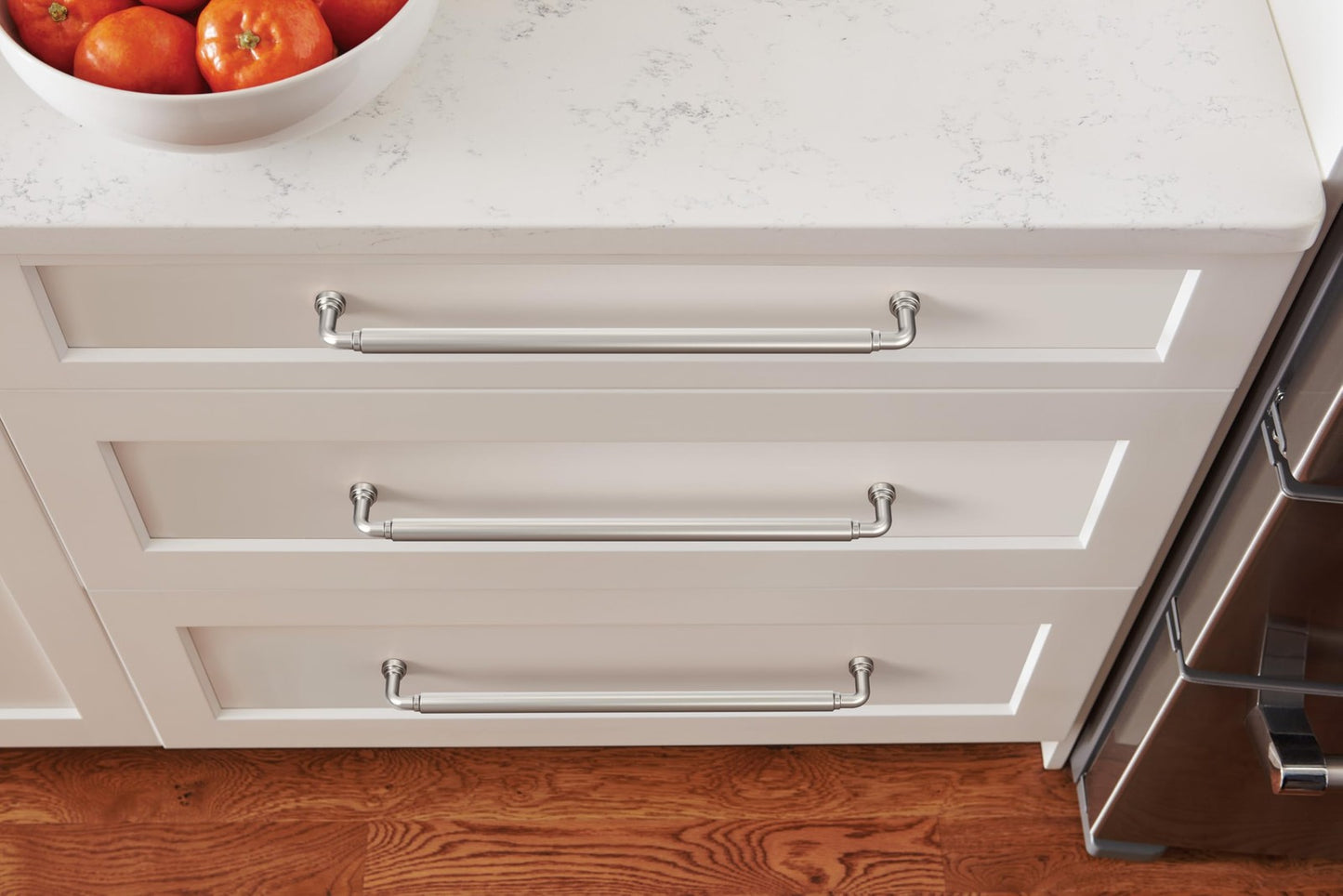 Amerock Coble 12-5/8 inch (320mm) Center-to-Center Polished Nickel Cabinet Pull