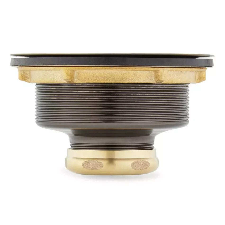 Signature Hardware-3-1/2" Kitchen Sink Basket Strainer-Satin Copper