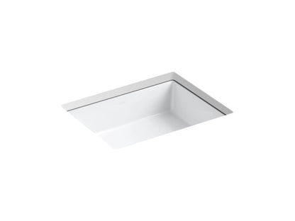 KOHLER 2882-0 Verticyl Rectangular Undermount Bathroom Sink, 19 3/4", White