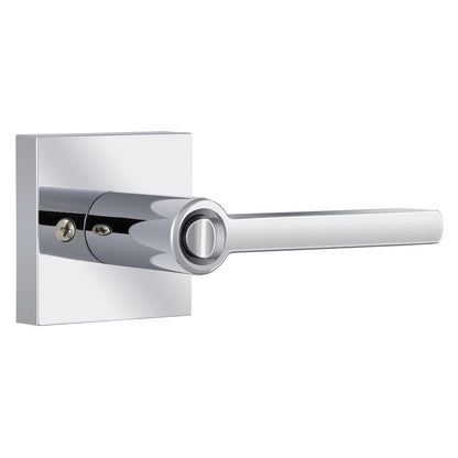 Miseno MLK1022 Lorton Flat Bar Keyed Entry Door Lever Set - Matte Black