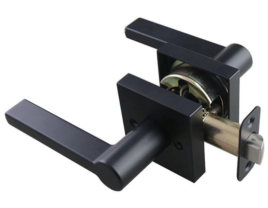 Miseno MLK4022ORB Lorton Flat Bar Passage Door Lever Set - Oil Rubbed Bronze