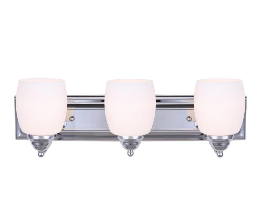 Canarm IVL259A03 Chrome Griffin 3-Light 24"W Bathroom Vanity Light