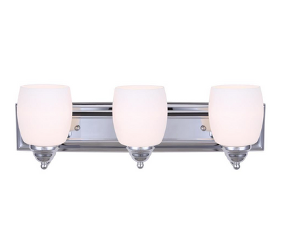 Canarm IVL259A03 Chrome Griffin 3-Light 24"W Bathroom Vanity Light