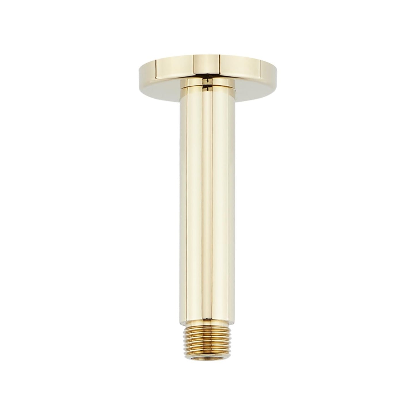 Signature Hardware SHRSC40SZBN 4" Square Ceiling Mounted Shower Arm & Flange BN