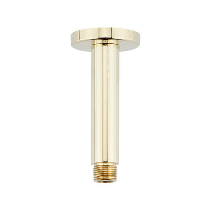 Signature Hardware SHRSC40SZBN 4" Square Ceiling Mounted Shower Arm & Flange BN