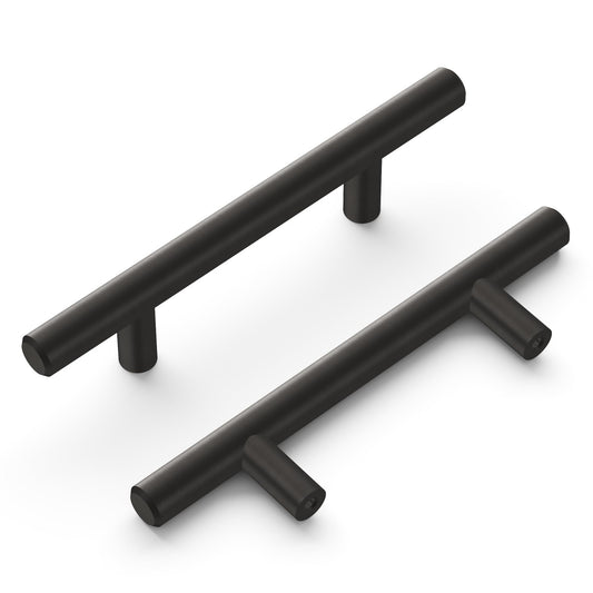 Hickory HH075593-BBLN Bar Pulls  3" Center to Center Brushed Black Nickel Finish
