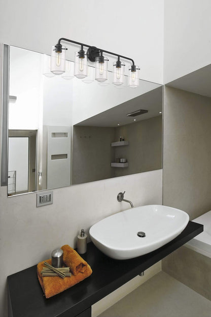 Z-Lite 471-5V-MB 5 Light Vanity, Matte Black