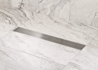 Signature Hardware 24" Carmen Linear Shower Drain- Polished Stainless Steel