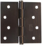 Emtek 9101410B 4x4" Square Corner Plain Bearing Mortise Hinge-Pair ORB