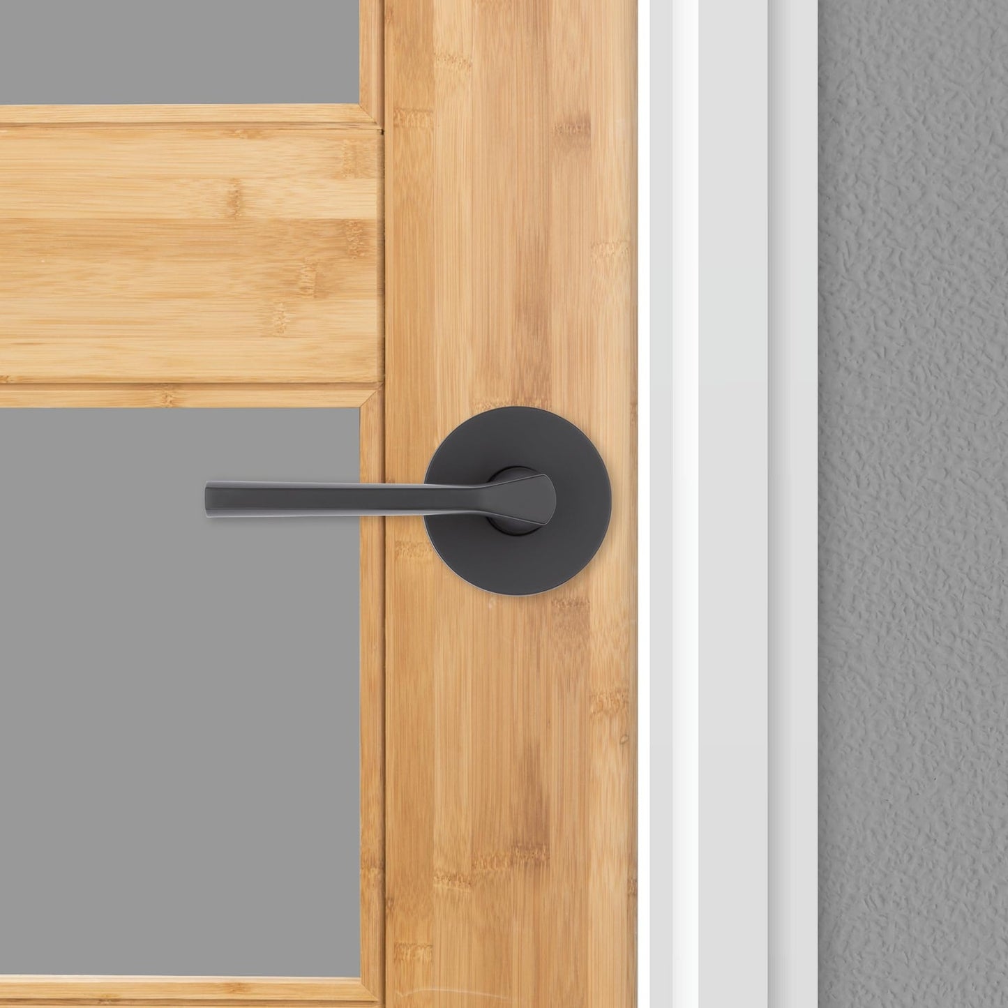Kwikset 720LSLRDT-514 Lisbon Interior Passage Door Lever Reversible Matte Black