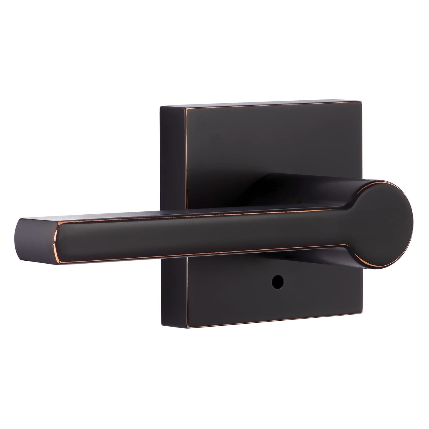 Miseno MLK3022 Lorton Flat Bar Privacy Door Lever Set - Oil Rubbed Bronze