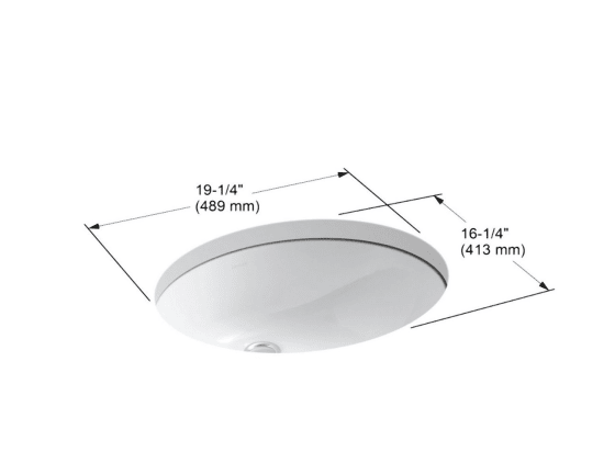 Kohler 2205-0 Caxton Undercounter Lavatory