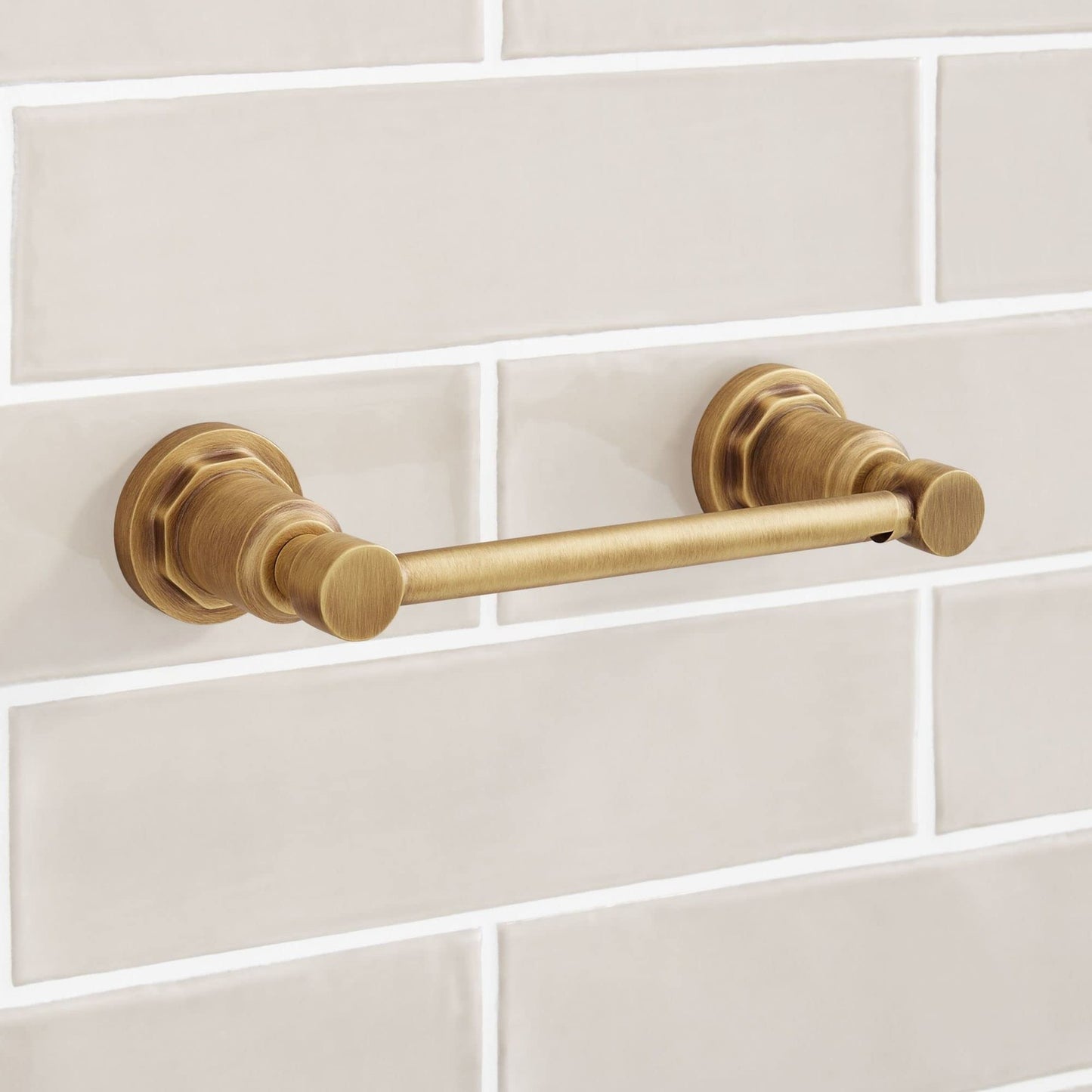 Signature Hardware 476969 Greyfield Wall Mounted Pivoting Toilet Paper Holder