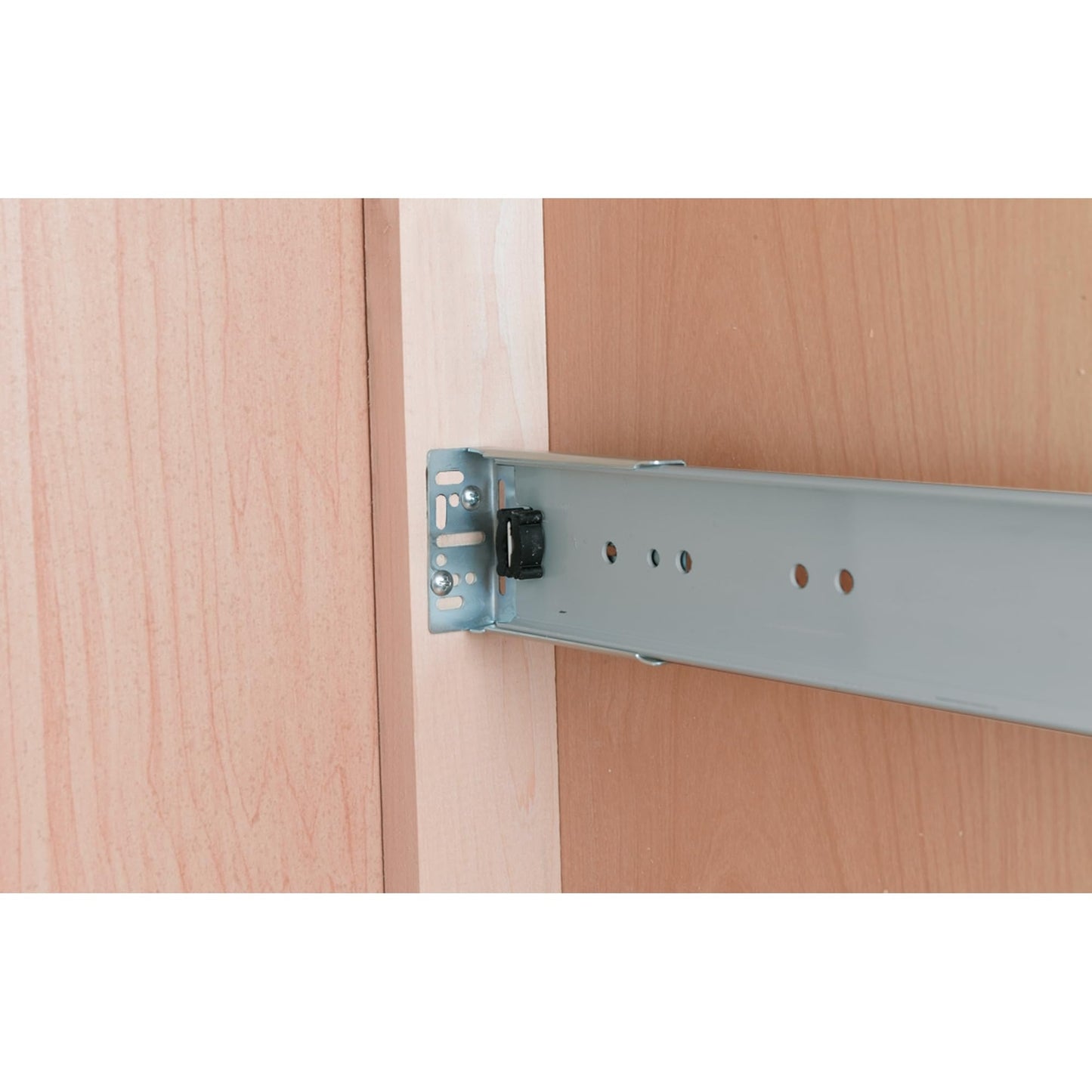 Rev-A-Shelf Double Pullout Trash Can for Base Kitchen Bathroom Cabinets, White