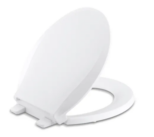 Kohler Cachet Round K-7673-0 Quiet-Close Grip Tight Toilet Seat